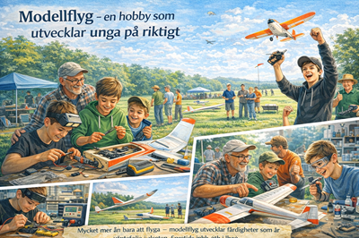 Modellflyg unga och vuxna