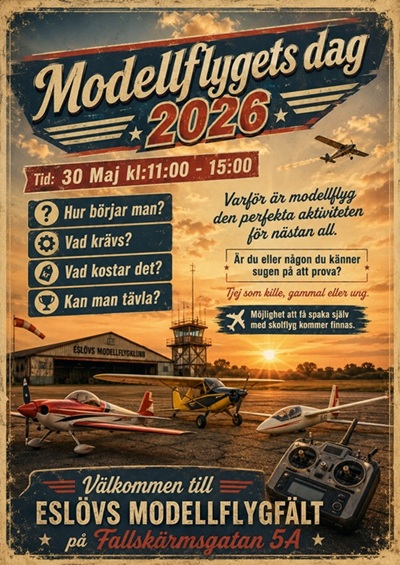 Modellflygets dag Eslöv Poster