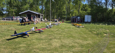 Modellflygets dag Vetlanda klubbstugan
