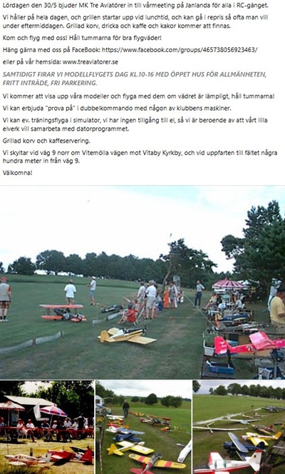 Modellflygets dag Kivik